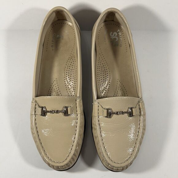 SAS Tripad Metro Comfort Womens 7.5M Horse Bit Loafers Slip On Leather Beige USA - Picture 3 of 12